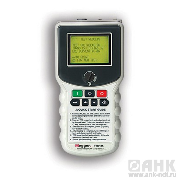 Портативный тестер трансформаторов TTR25