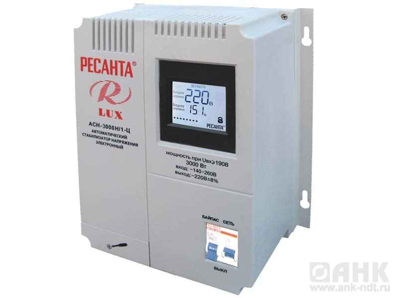 ACH-3000Н/1-Ц однофазный цифровой настенный стабилизатор