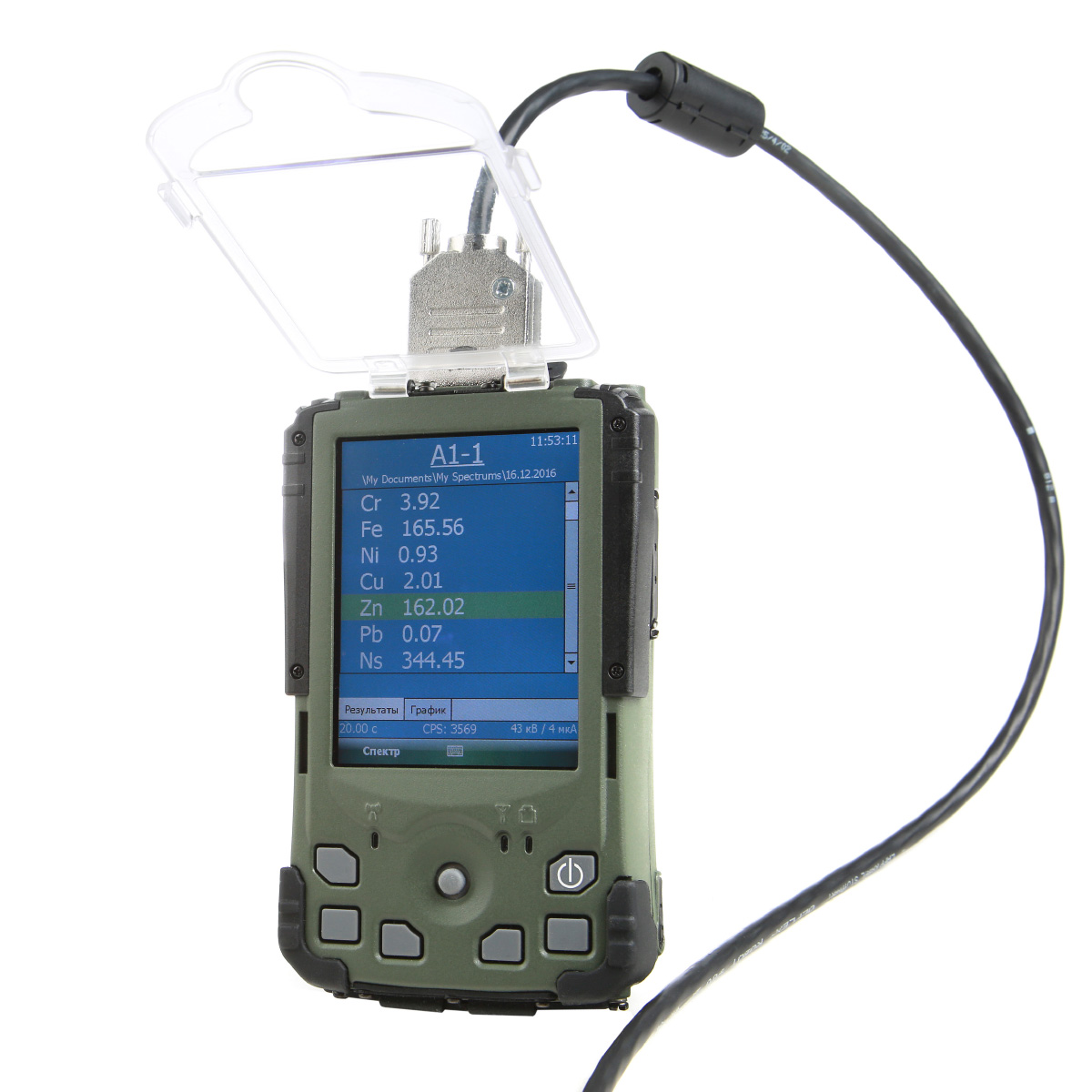 Портативный рентгенофлуоресцентный спектрометр СПЕКТРОСКАН GEO