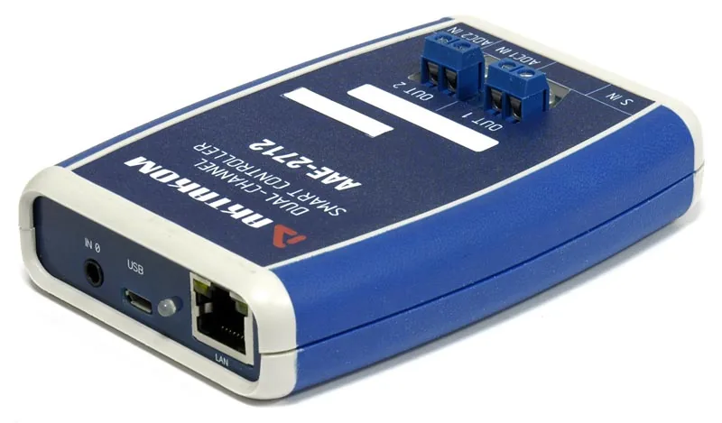Универсальный контроллер АКТАКОМ ААЕ-2712, LAN/USB с двумя исполнительными каналами (реле)