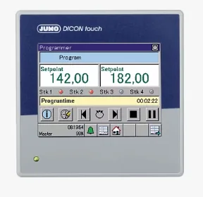 Двухканальный программный регулятор процесса JUMО DICON touch