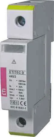 Ограничитель ETI ETITEC D2 275/5 1p (2+0)