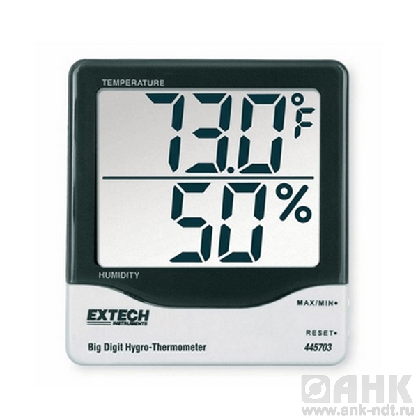 Гигротермометр Extech 445703 с большим ЖК-дисплеем