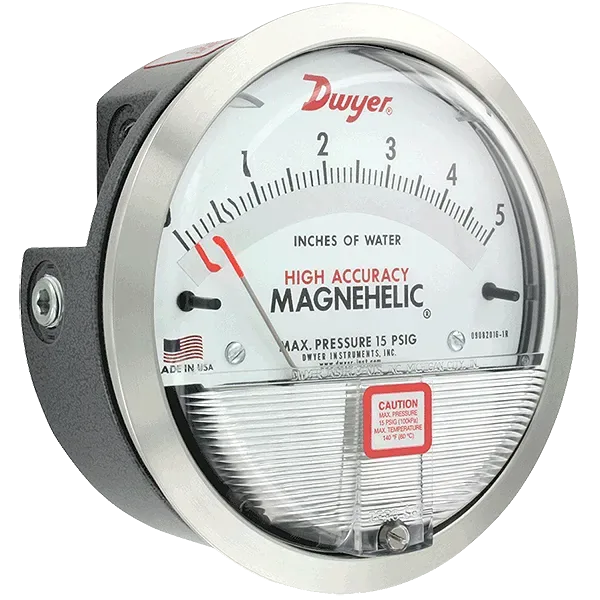 Высокоточный манометр дифференциального давления Dwyer MAGNEHELIC 2000-НА